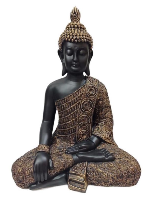 Black FRP Buddha Statue