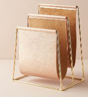 Leather File Stand