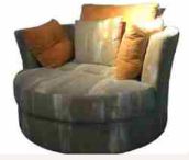 Leather Stylish Single Seater Sofa