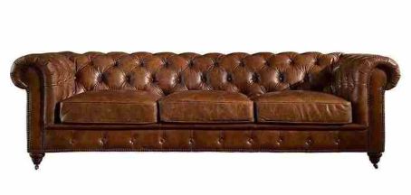 Leather Vintage Triple Seater Sofa