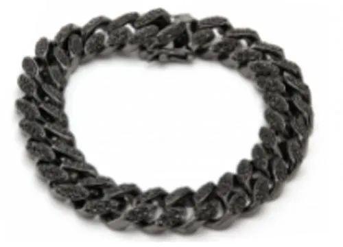 Mens Cuban Link Cubic Zirconia Bracelet