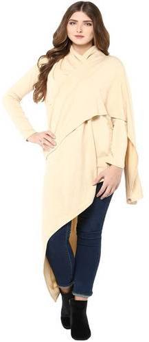 Ladies Woolen Lycra Cape Wrap Top