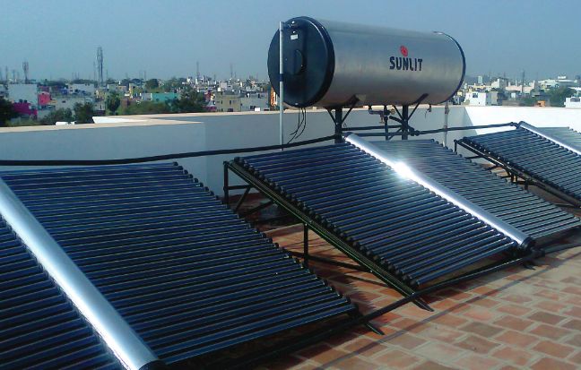 Evacuated Tube Collector Commercial Solar Water Heater