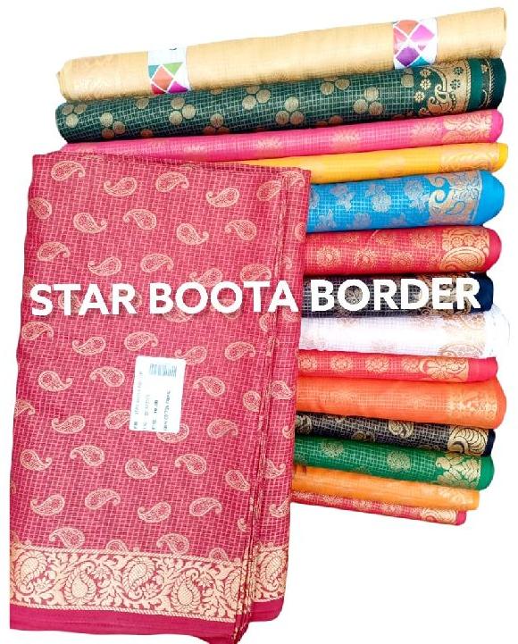 Star Boota Border Jacquard Fabric