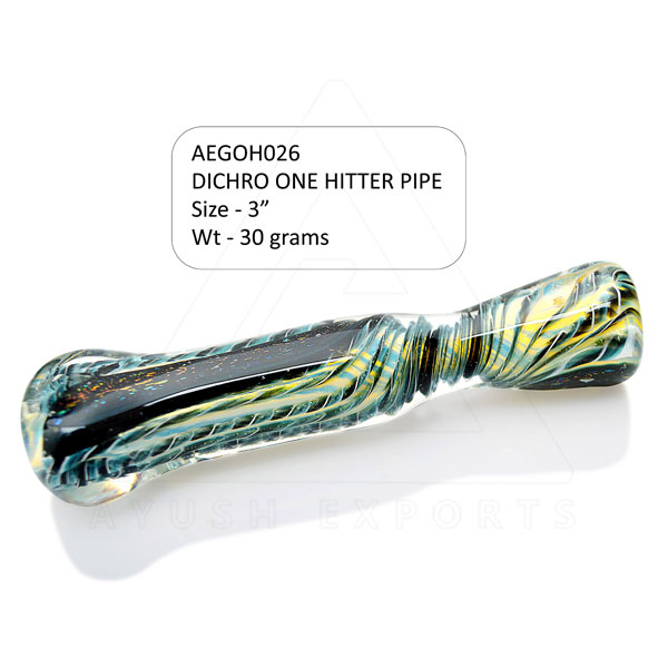 Dichro One Hitter Glass Pipe