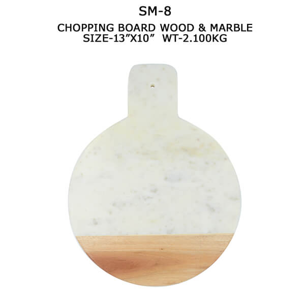 Wood and Marble Chopping Board