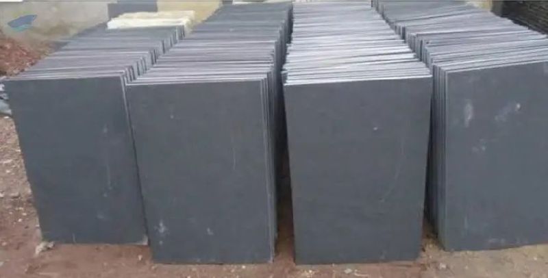 Kadappa Black Limestone Irregular Size Flagstone Slabs