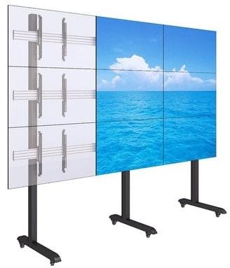 3x3  Video Wall Trolley Stand