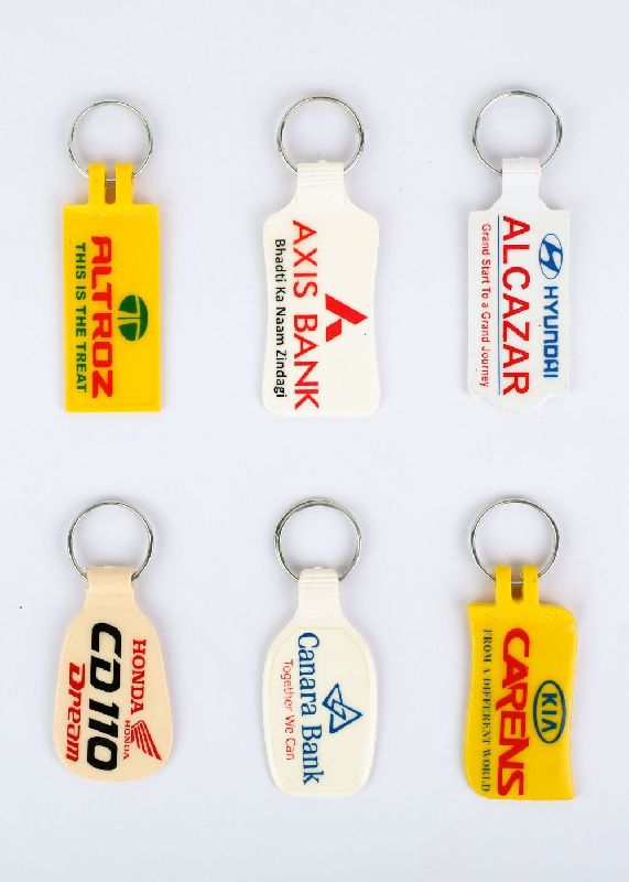 Abs Plastic Double Side Laminated Keychain