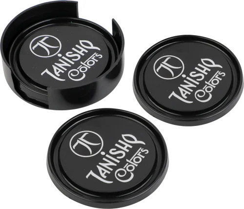Plastic Round Shaped Tea Coaster Set