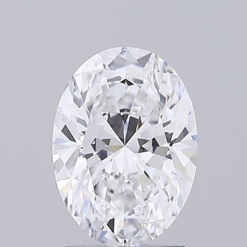 Oval Shaped 1.61ct D VS2 GIA Certified Lab Grown HPHT Diamond