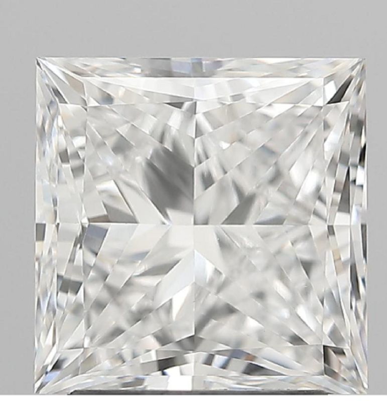 Princess Shaped 3.01ct E VVS2 IGI Certified Lab Grown CVD Diamond
