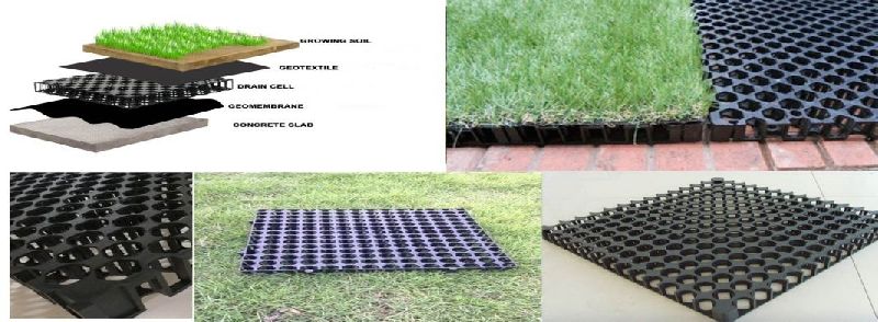 Drain Cell Mat for Terrace Gardening-30mm Thicknes - Draincel Mat