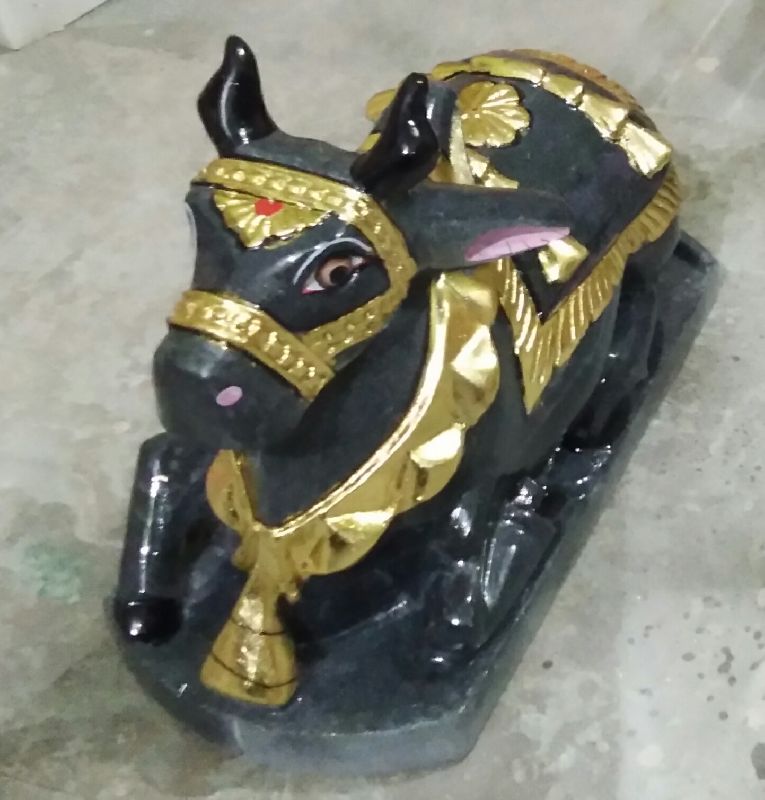 Marble Nandi Statue