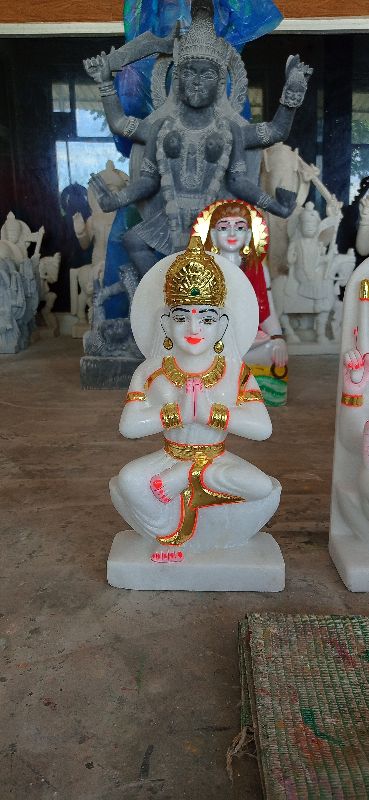 Marble Parvati Statue