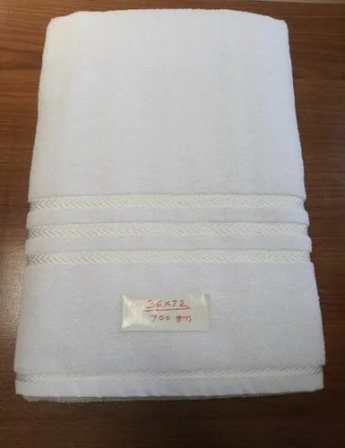 White Cotton Bath Towel