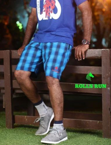 Mens Checked Bermuda