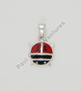 925 Sterling Silver Insect Design Pendant