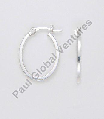 925 Sterling Silver Plain Hoop Earrings