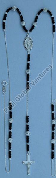 925 Sterling Silver Rosary Necklace