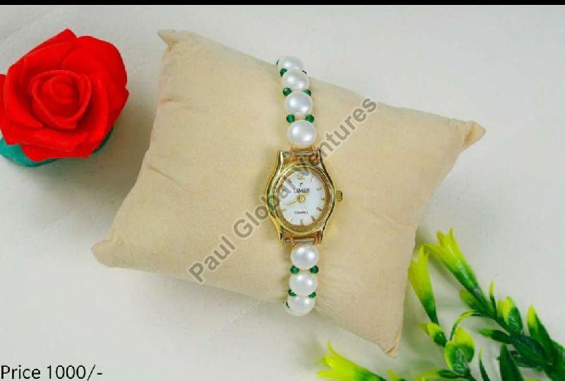 Handmade Pearl Wrist Watch