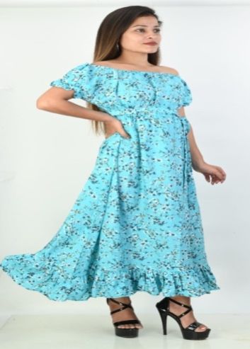Digital Printed Long Dress