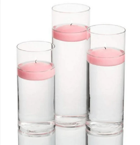 Pink Floating Candle Set