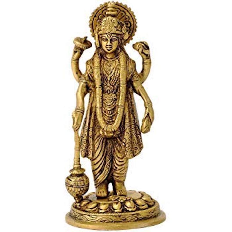 Brass Vishnu Ji Statue