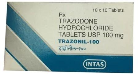 Trazodone Hydrochloride 100mg Tablets