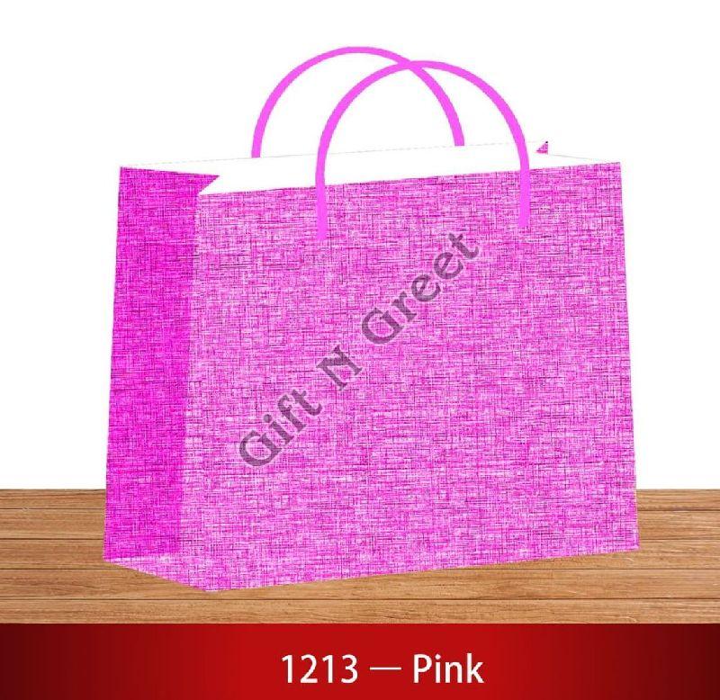 1213-Pink 3D Medium Paper Bags
