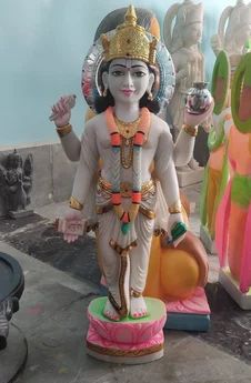 Marble Dharmraj Statue