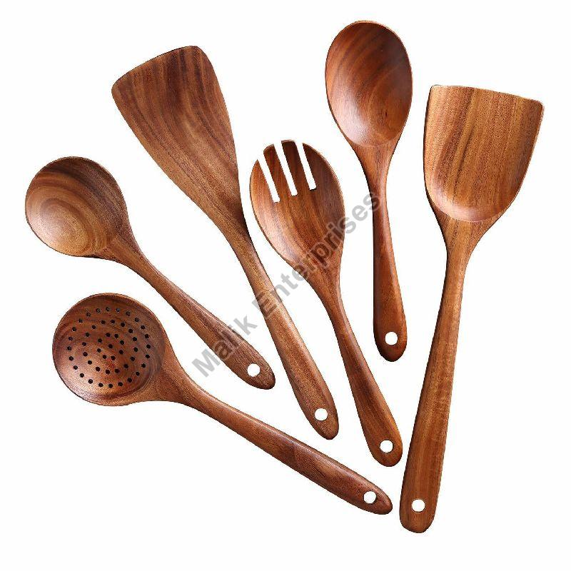 6 Wooden Spoon Set Supplier,Wholesale 6 Wooden Spoon Set Manufacturer from  Roorkee India