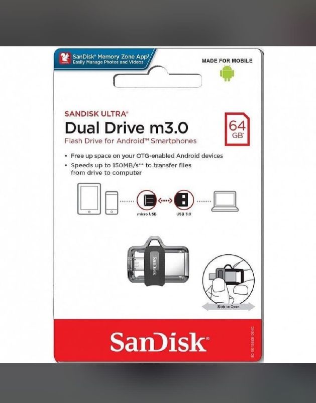  SanDisk 16GB Ultra Dual Drive m3.0 for Android Devices