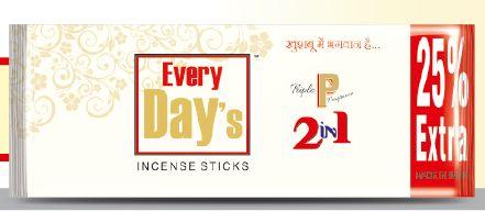 2 in 1 Every Days Premium Pouch Black Incense Sticks