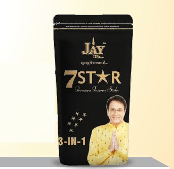 7 Star 3 in 1 Zipper Pouch White Premium Incense Sticks