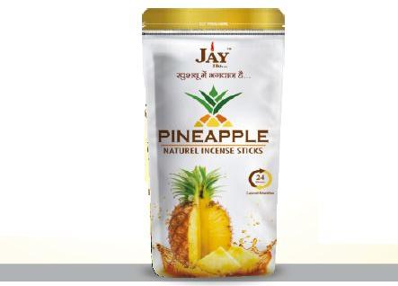 Pineapple Zipper Pouch Premium White Natural Incense Sticks