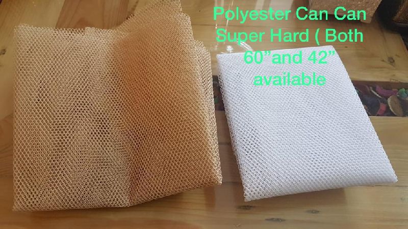 Polyester Super Hard Can Can Fabric