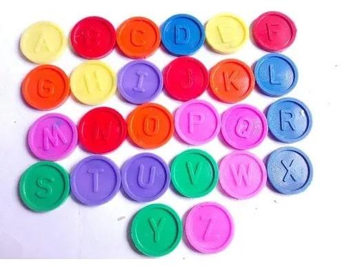 Alphabet Plastic Tokens