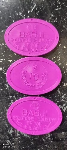 Oval Plastic Tokens