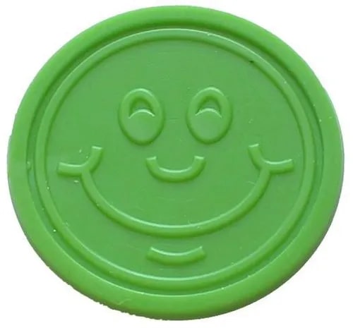 Smiley Face Plastic Tokens