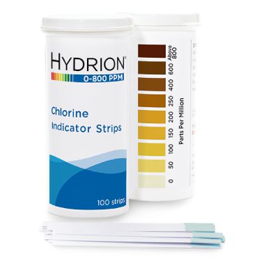 Hydrion Chlorine Indicator Test Strips