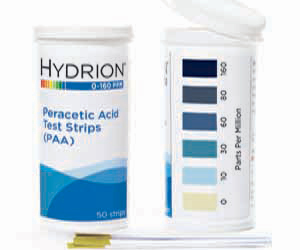 Hydrion Peracetic Acid Test Strips