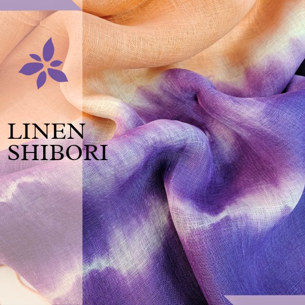 Linen Shibori Saree
