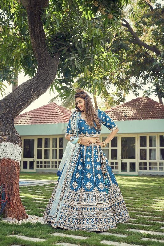 Sabya Replica Raw Silk Lehenga 002