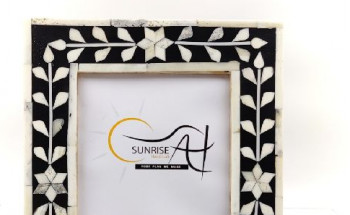Bone inlay picture frames