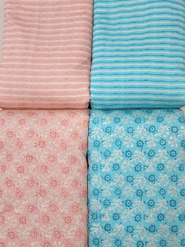 13625 Printed Chanderi Fabric