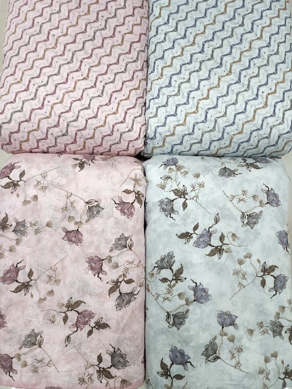 13641 Printed Chanderi Fabric