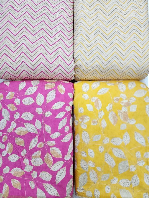 13645 Printed Chanderi Fabric