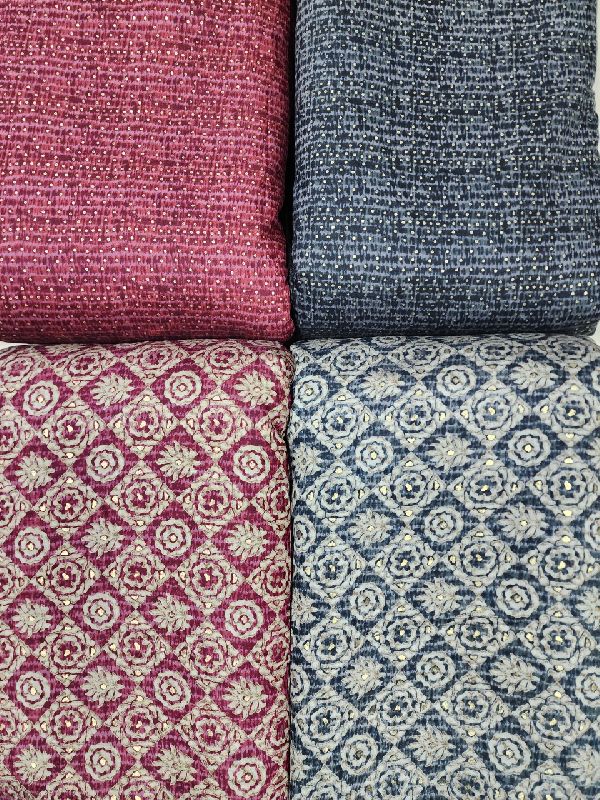 13654 Printed Chanderi Fabric