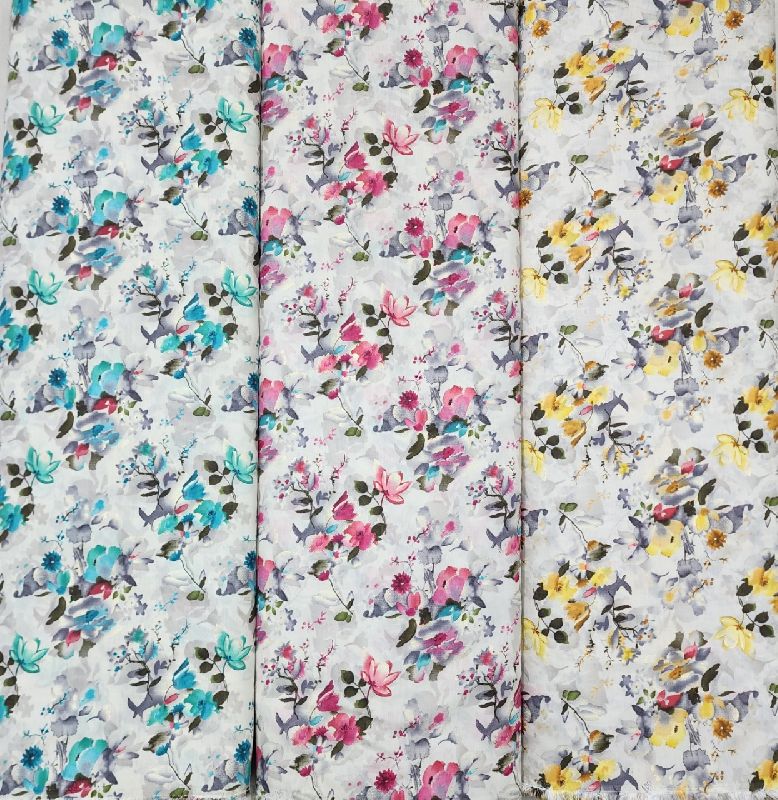 13659 Printed Chanderi Fabric